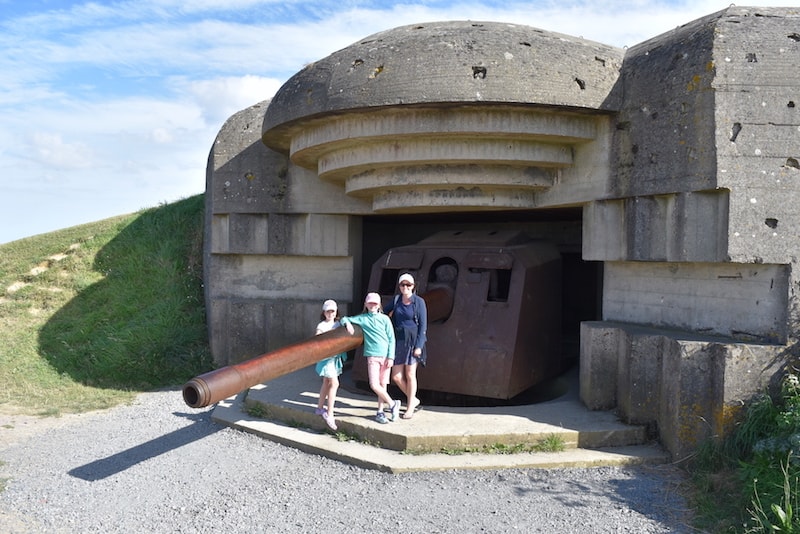 Normandy beaches - gun emplacement