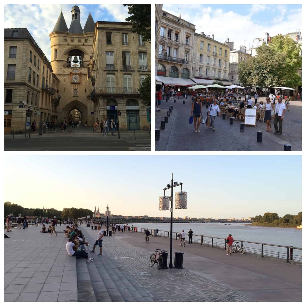 Bordeaux - medieval gate and esplanade