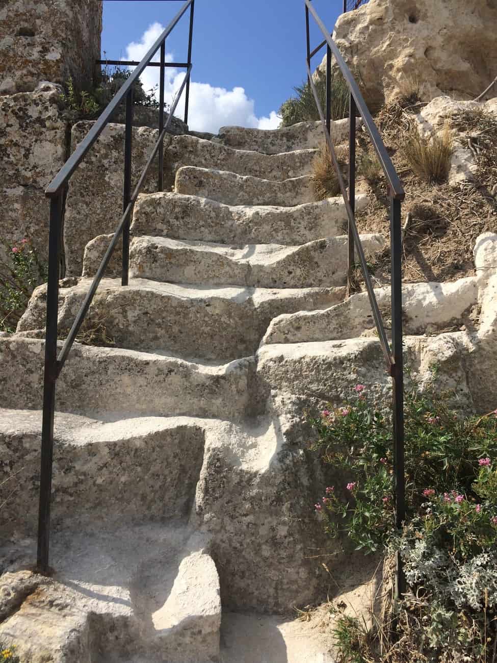Les Baux - weathered steps