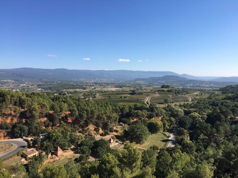 Roussillon - stunning views from the top of the town