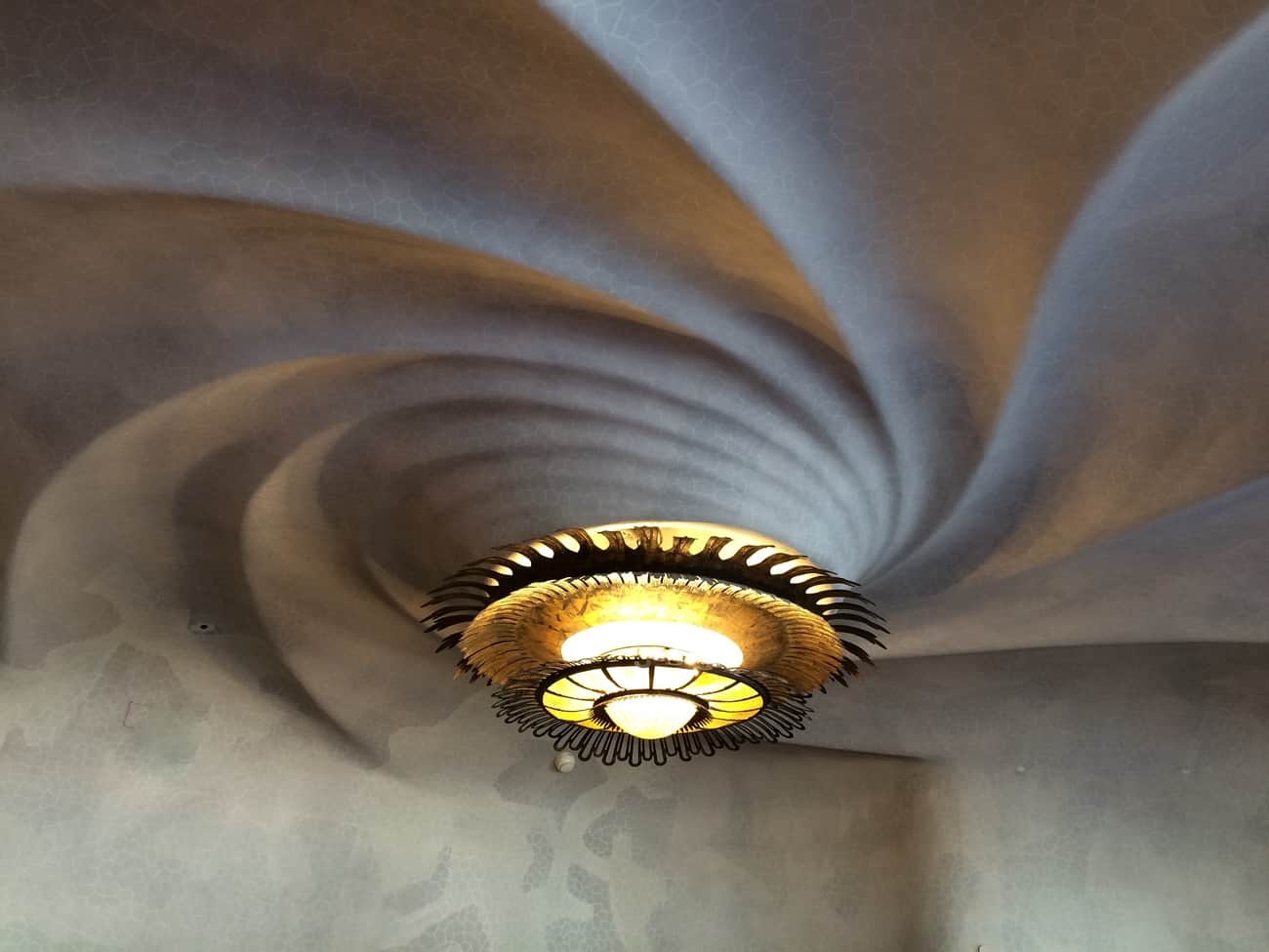 Barcelona - Casa Batllo swirling vortex ceiling