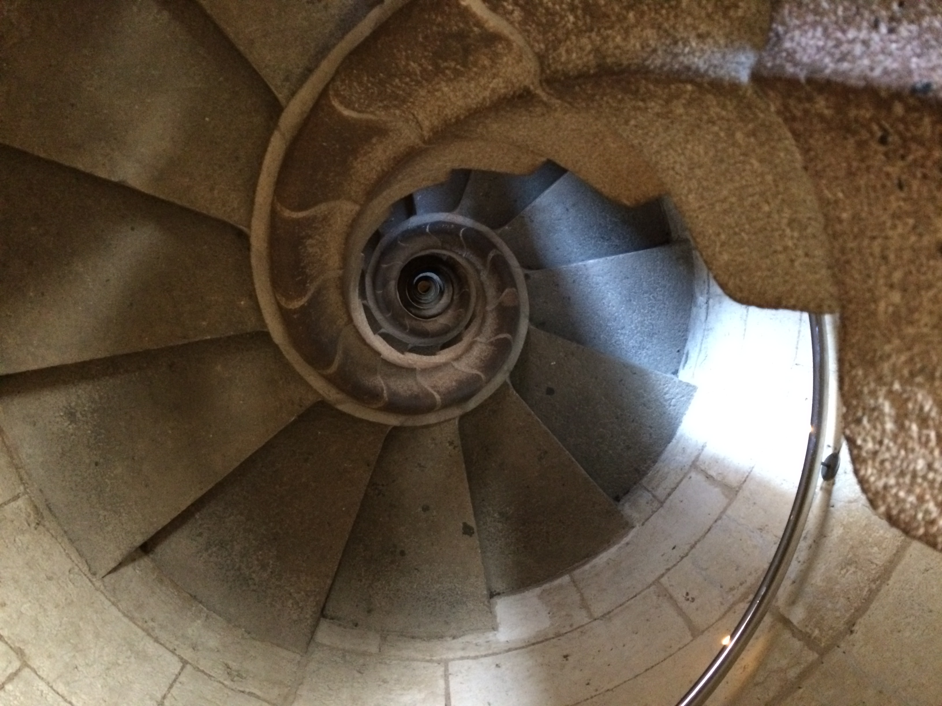 Barcelona - Sagrada Familia spiral stairway