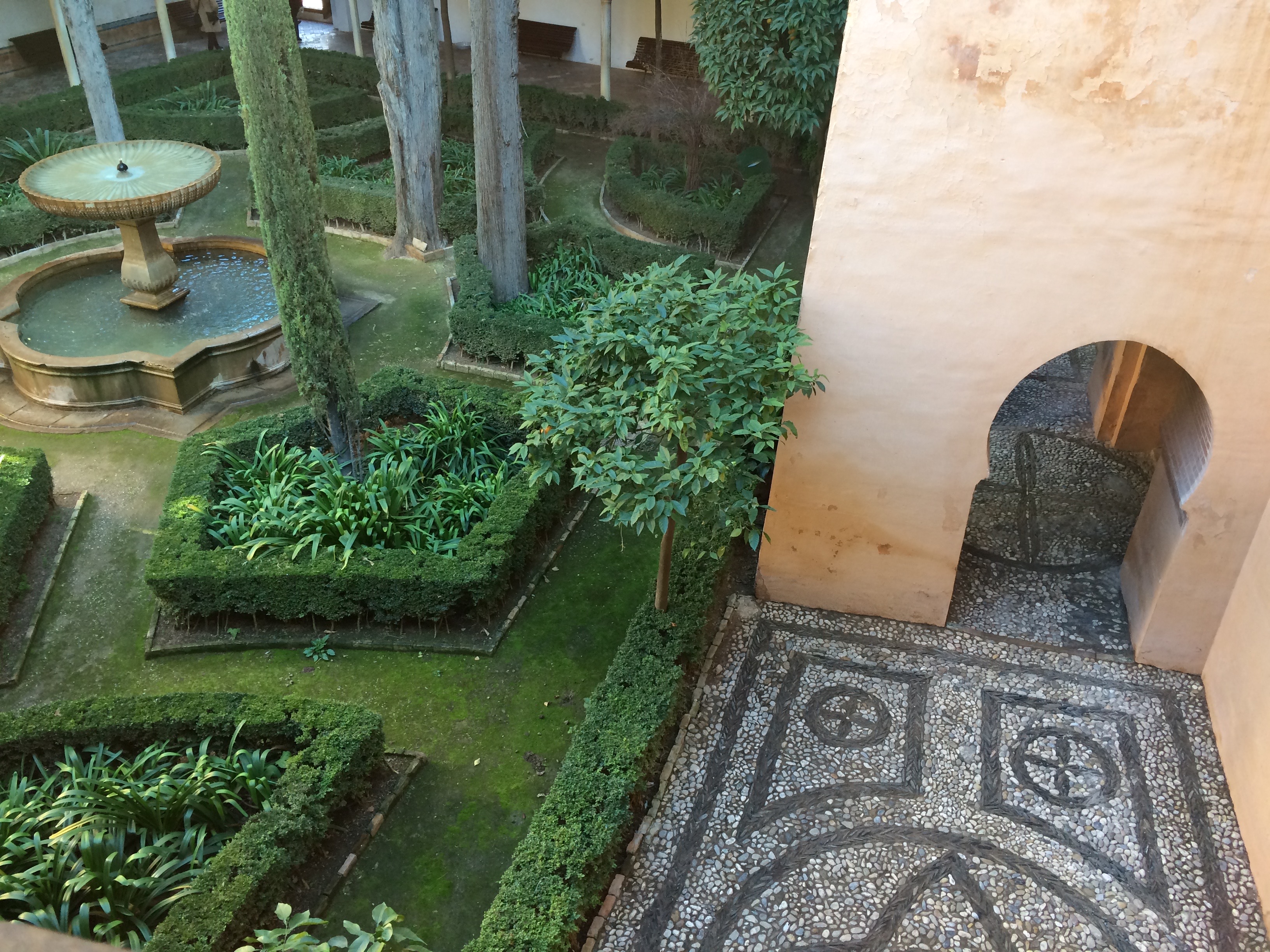 Alhambra Granada Spain - Nasrid Palaces garden