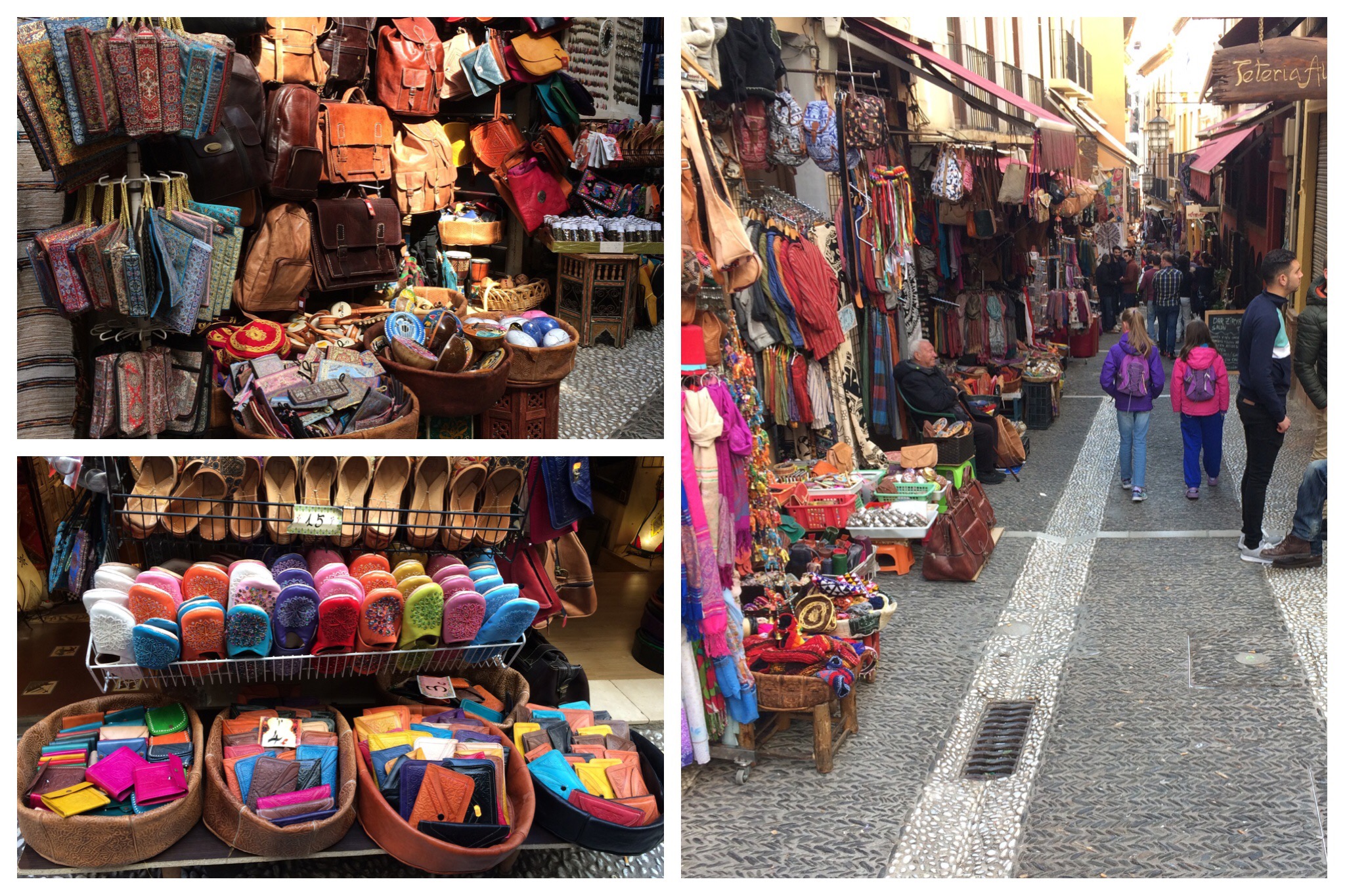 Granada Albaicin district Moorish shops