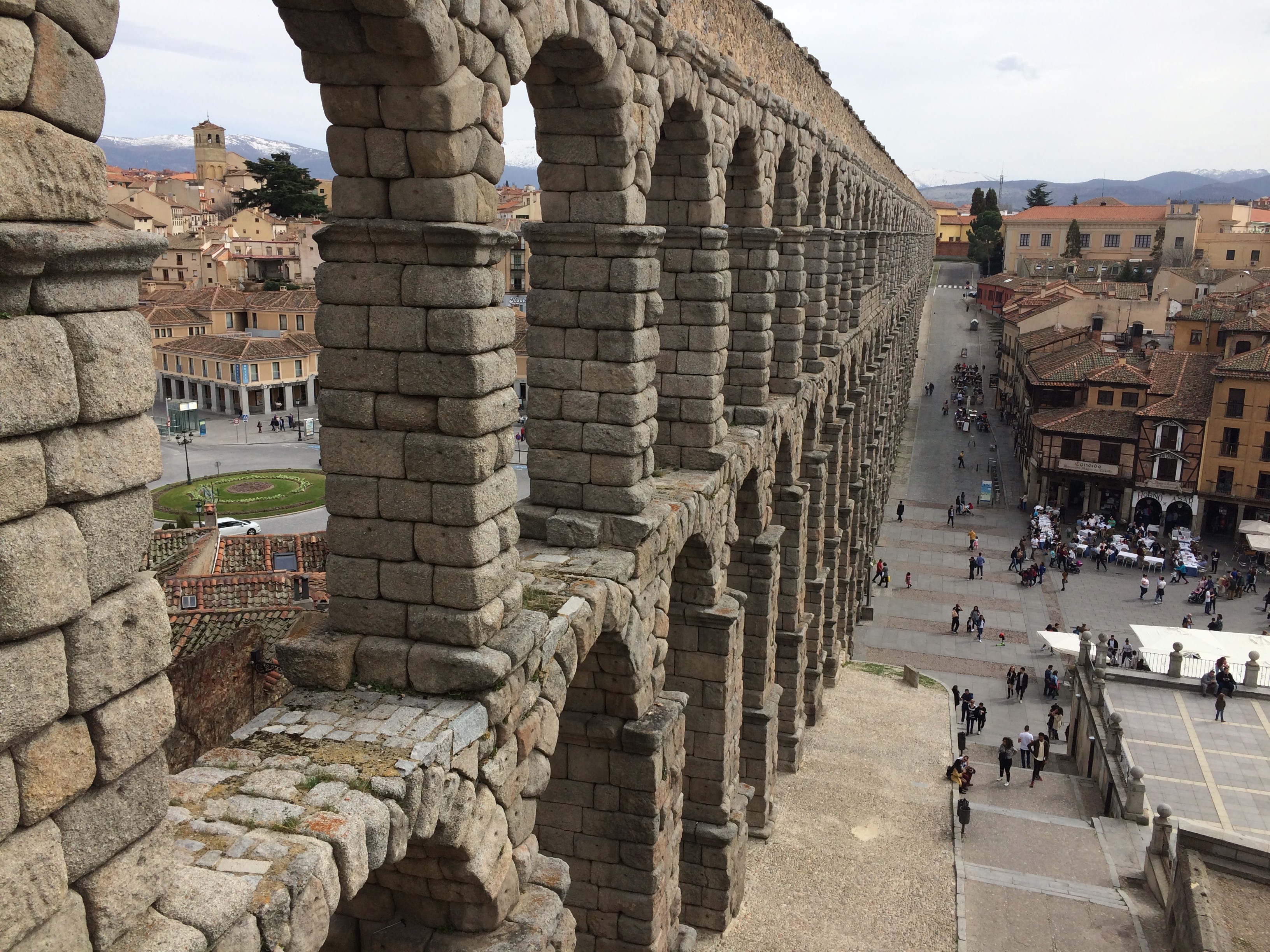 Segovia aqueduct from above