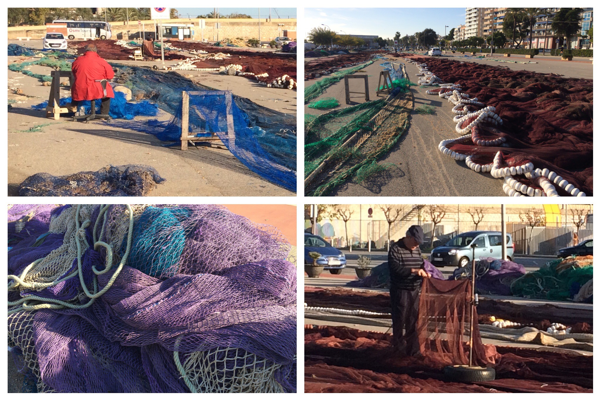 Vilanova i la Geltrú Mending Fishing Nets Port