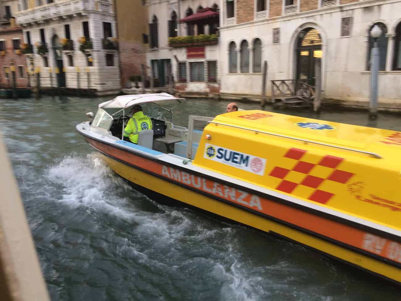 Venice ambulance boat