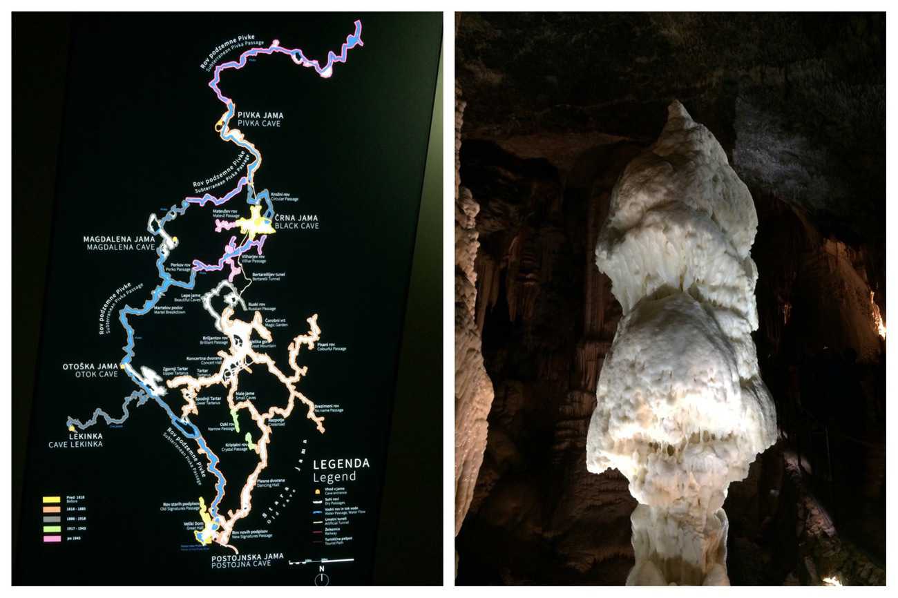 Slovenia Postojna Caves Brilliant stalagmite