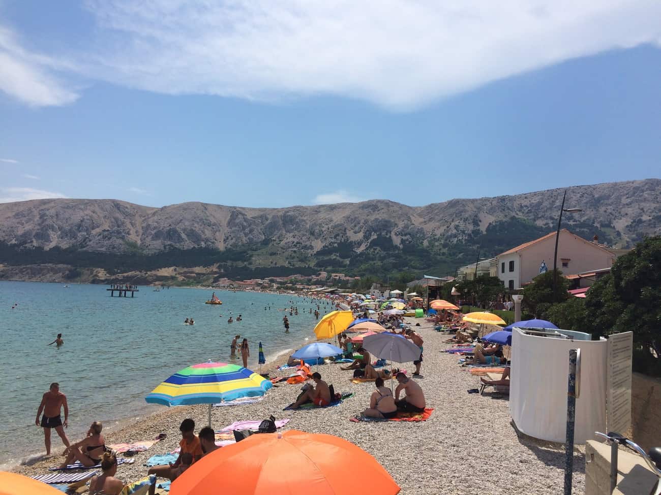 Croatia Krk Island Baška Beach in June 2017