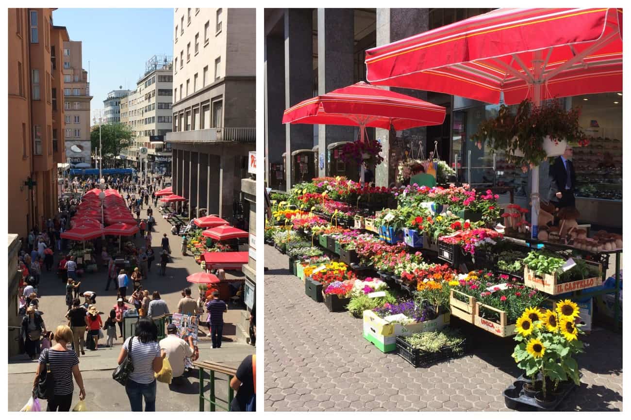 Zagreb Flower market Dolac